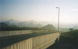 The town of Winchester in the morning